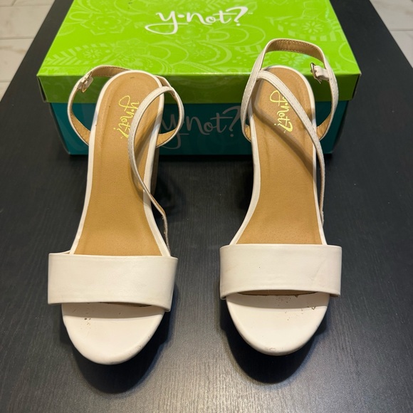 White Women's Heels - Picture 1 of 6